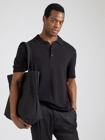 NN07 - Camiseta 'Randy' en negro: frente
