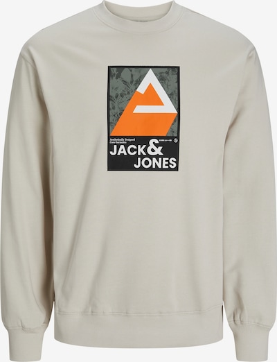 JACK & JONES Sweatshirt i beige / orange / svart / vit, Produktvy