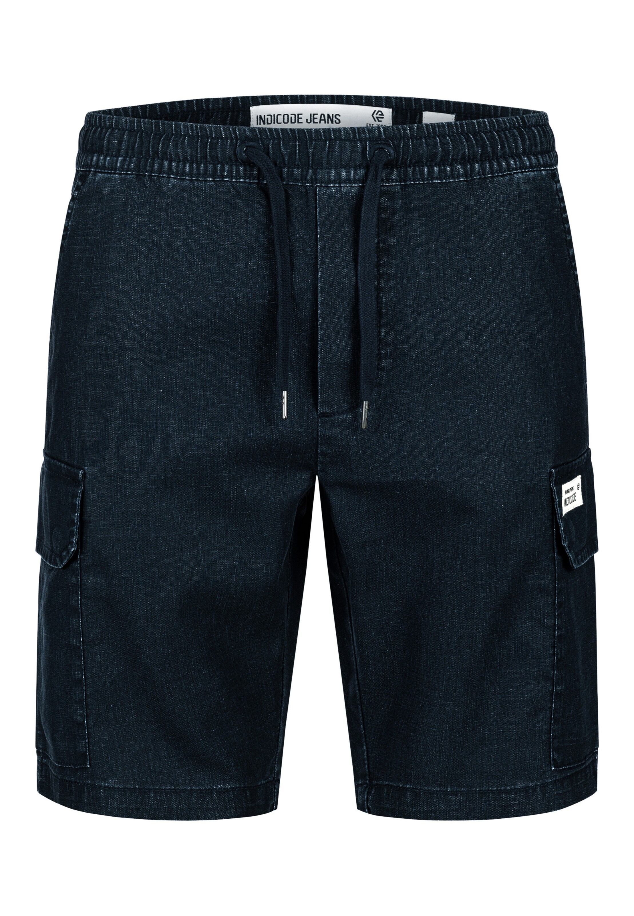 INDICODE JEANS Cargobroek 'INCorry' in Blauw: voorkant