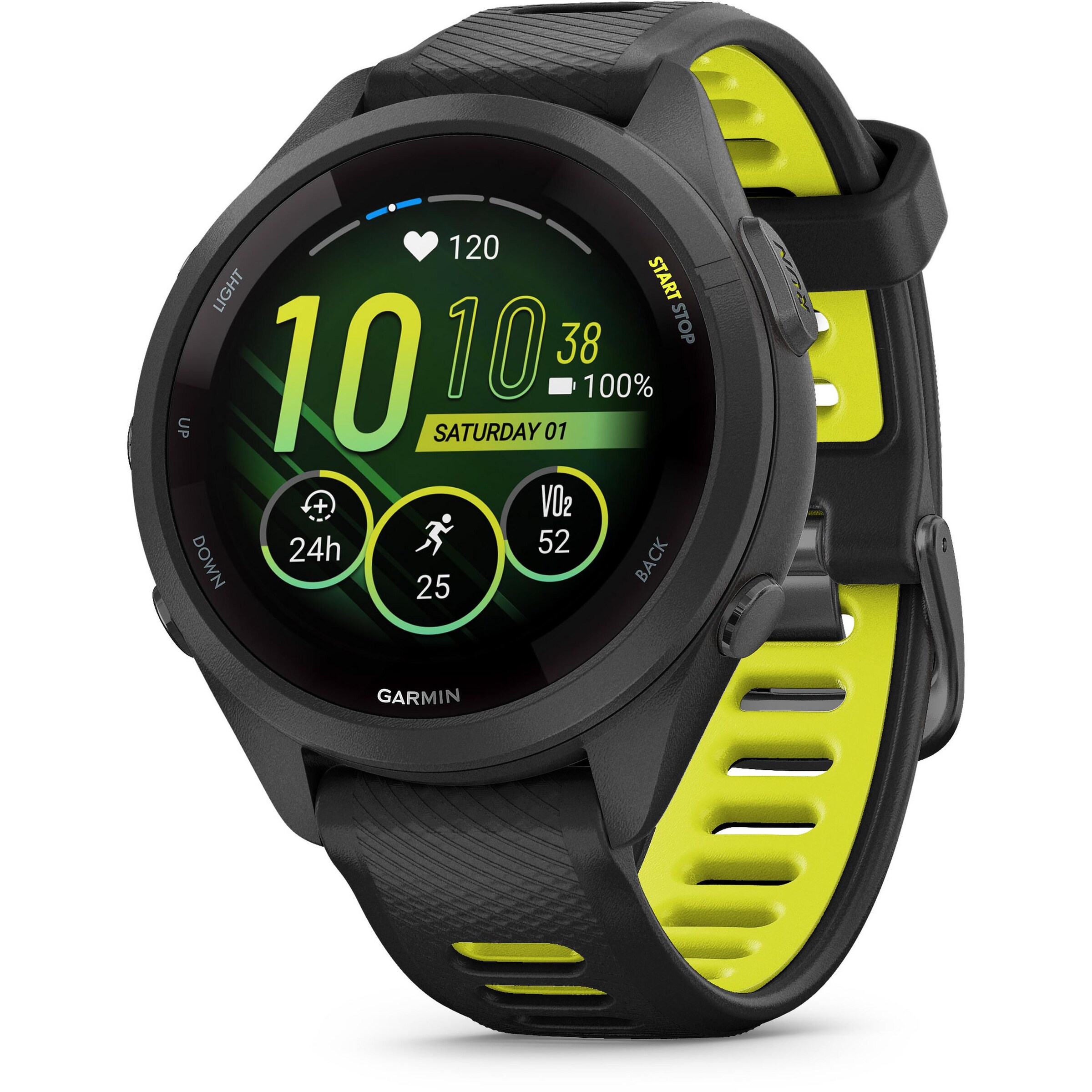 GARMIN Sportuhr 'Forerunner' in Schwarz: Vorderseite