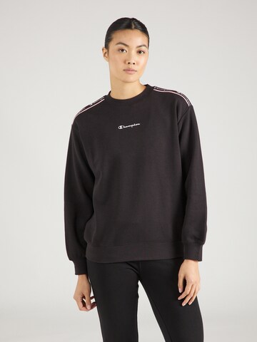 Champion Authentic Athletic Apparel Sweatshirt in Black: front