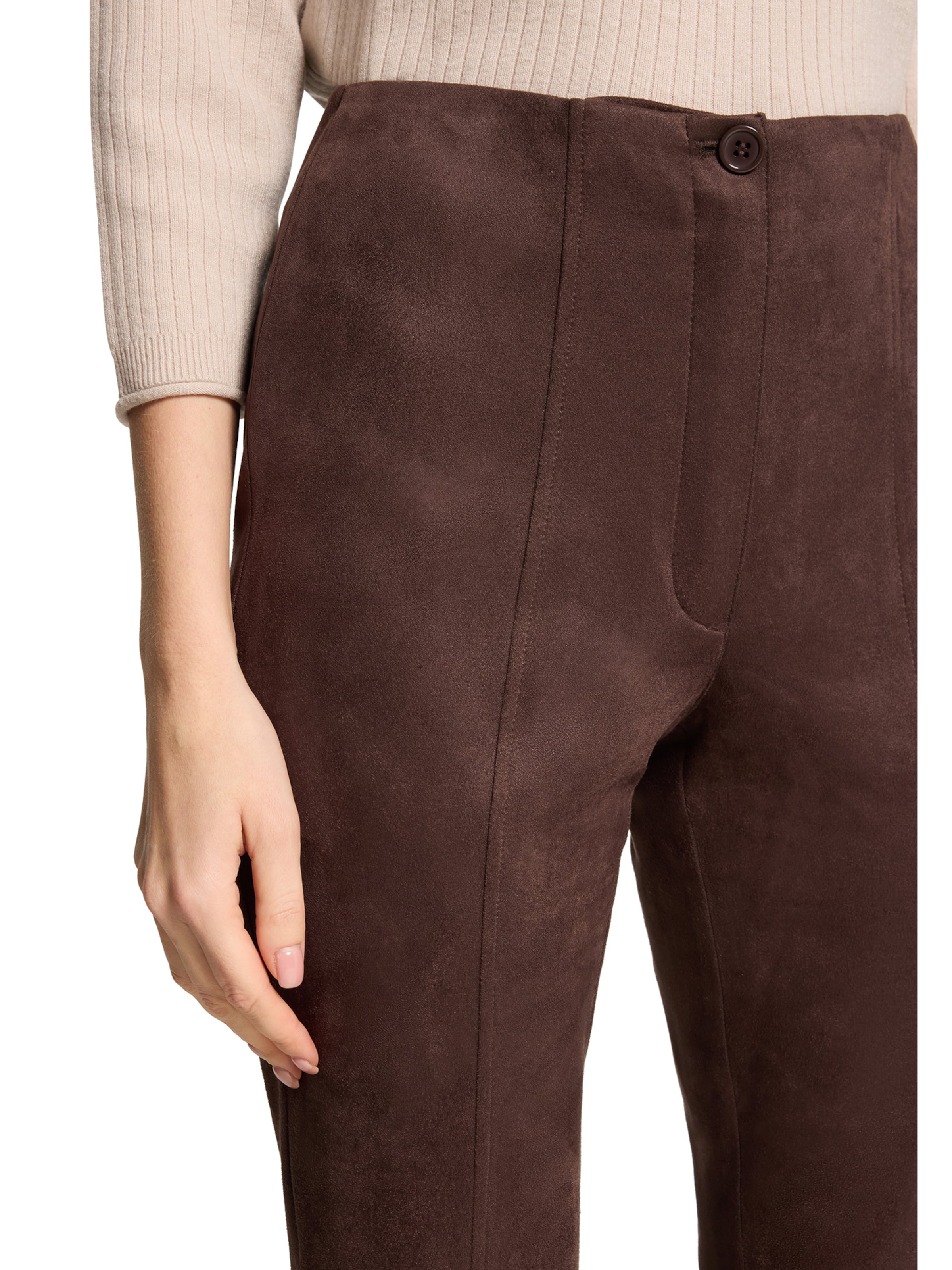 Coupe slim Pantalon Betty Barclay en marron