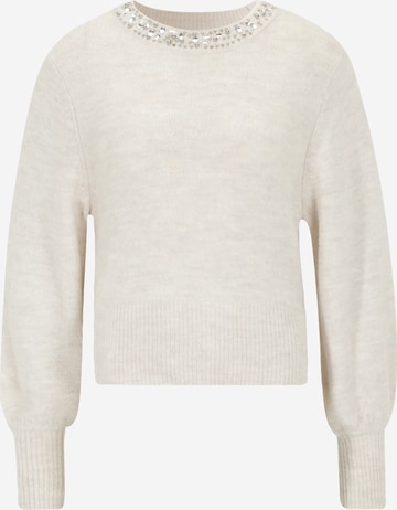 Only Petite Pullover 'ELSA' in Beige: predná strana