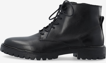 Bianco Schnürstiefel 'GINA' in Schwarz: Vorderseite