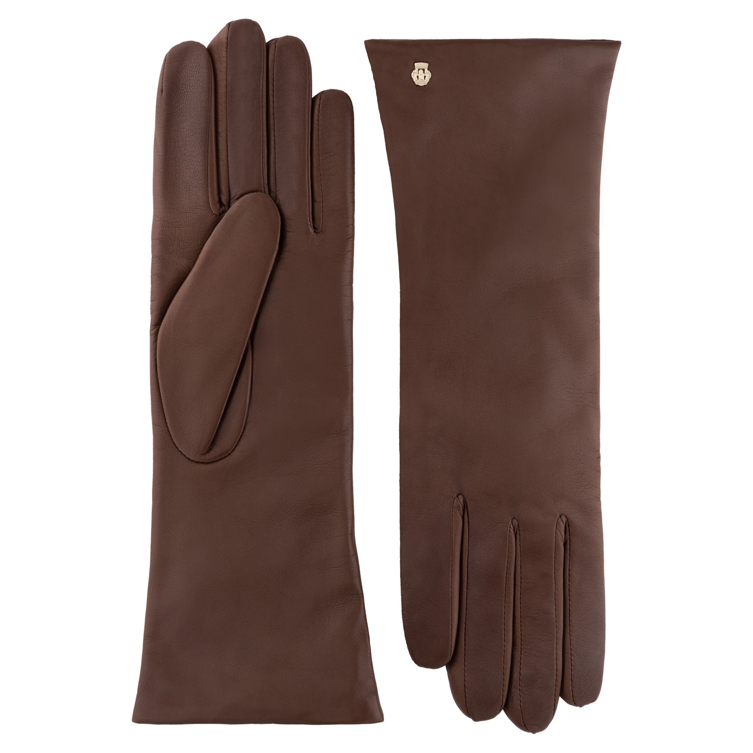 Roeckl Lederhandschuhe 'Moskau' in Braun: Vorderseite