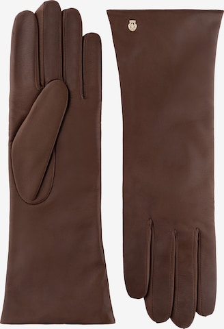 Roeckl Lederhandschuhe 'Moskau' in Braun: Vorderseite