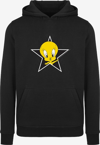F4NT4STIC Sweatshirt 'Looney Tunes Tweety Pie Star' in Schwarz: predná strana