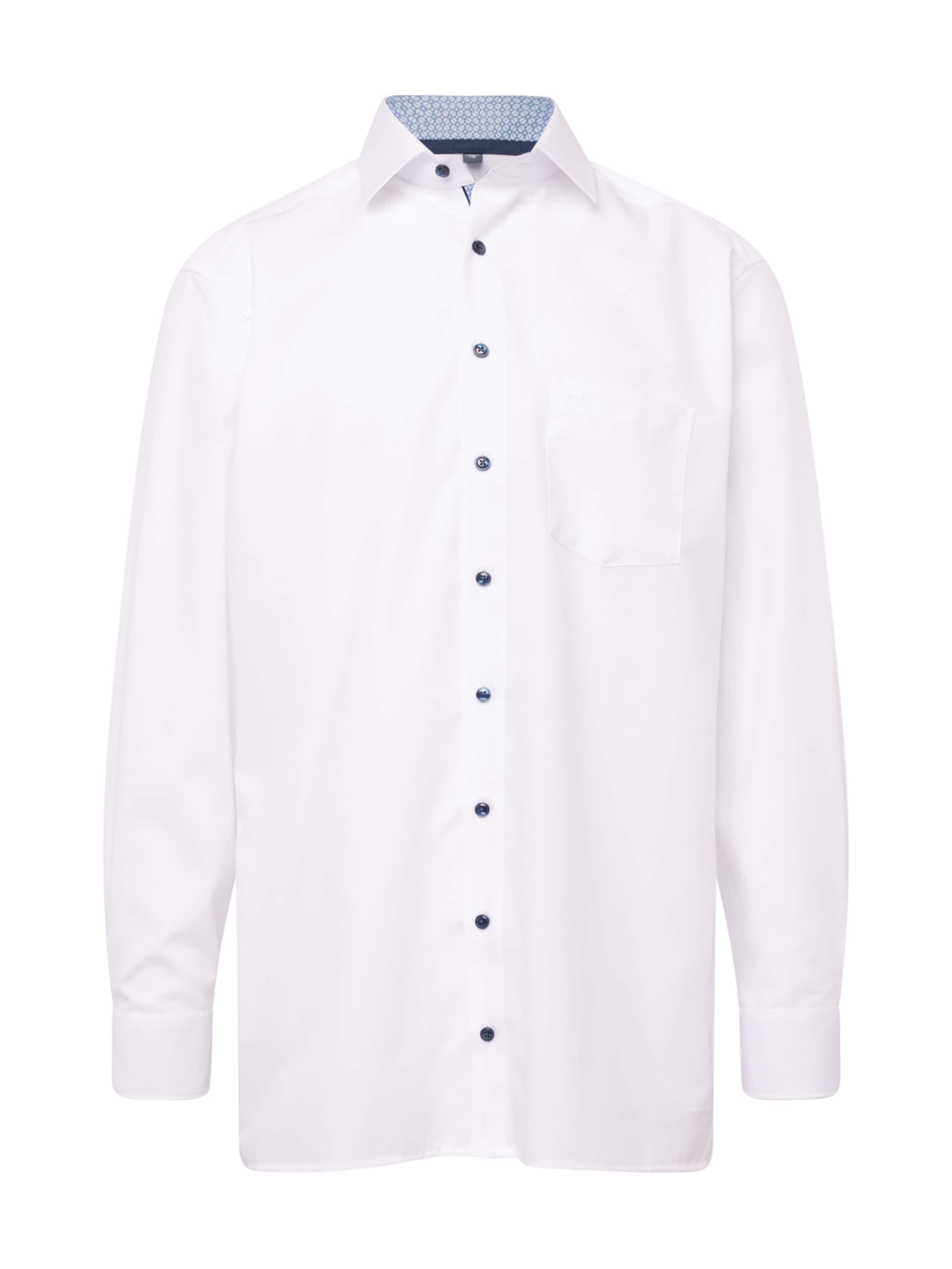 OLYMP Slim fit Koszula biznesowa w kolorze biały: przód