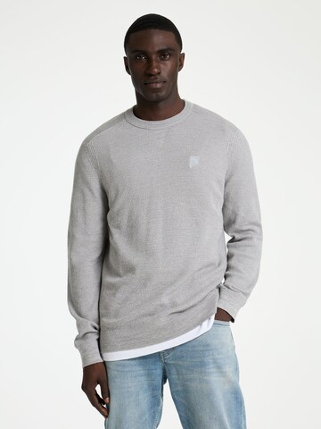 CHASIN' Trui 'Basal' in Grijs: voorkant