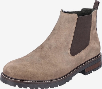 Chelsea Boots Rieker en marron : devant