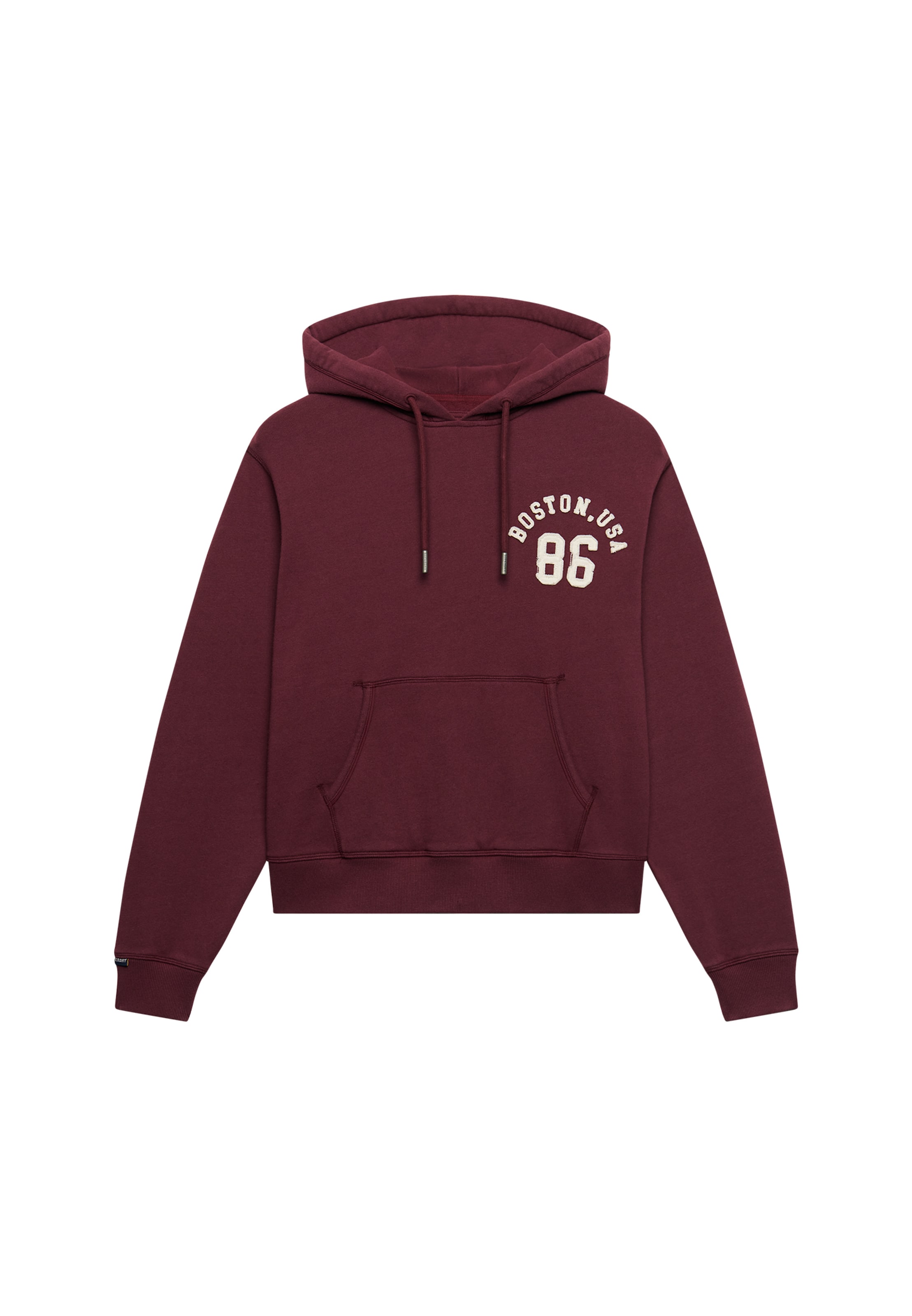 Sweat-shirt 'Athletic Essential' Superdry & Co en rouge : devant