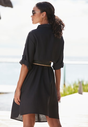 LASCANA Shirt dress in Black