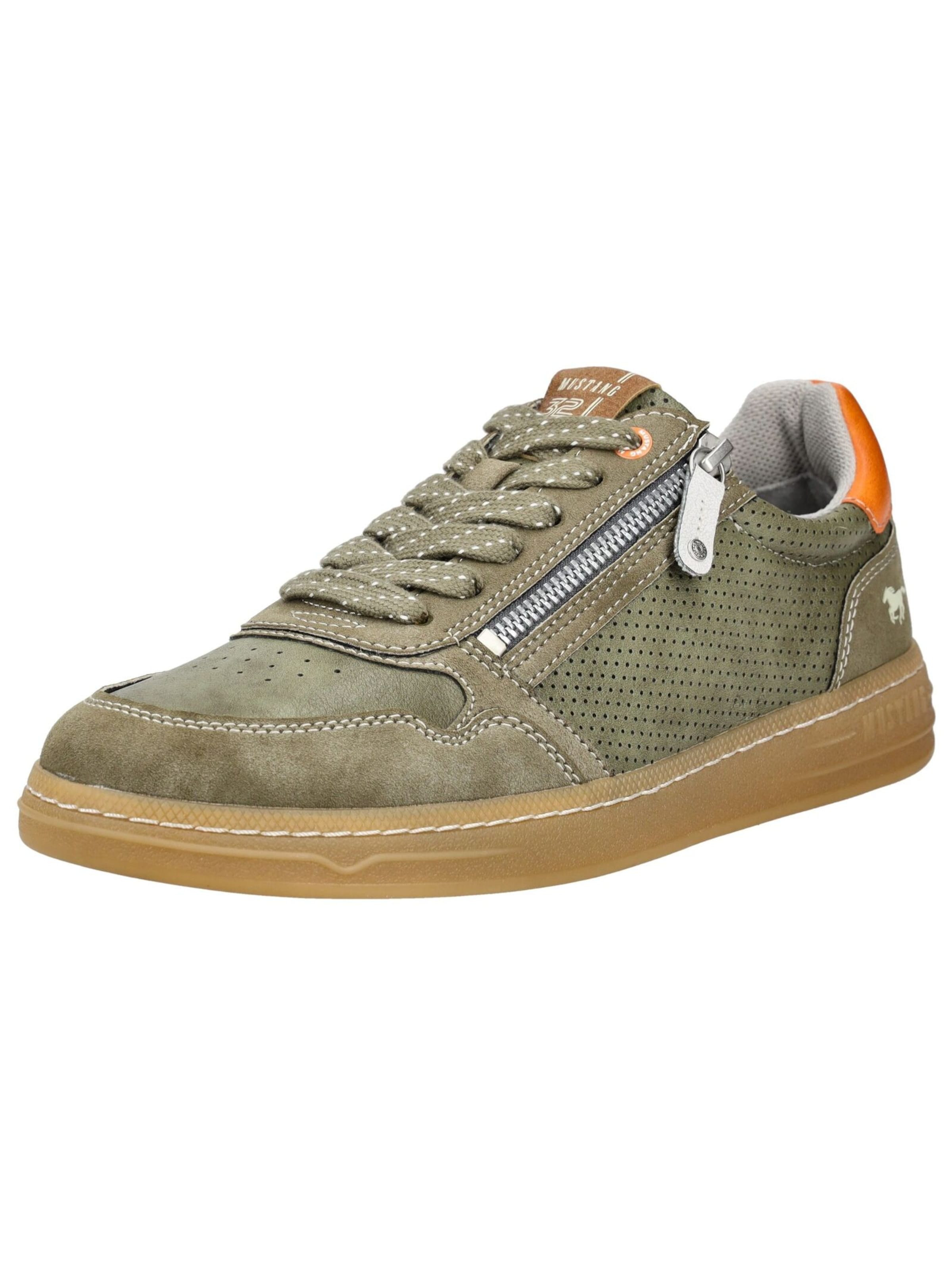 Sneaker bassa di MUSTANG in verde: frontale