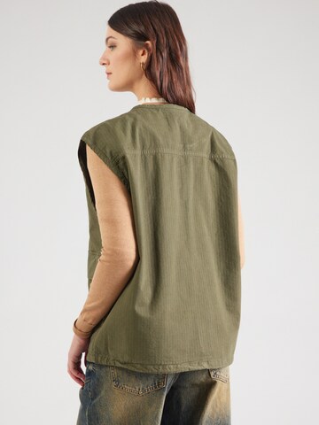 AMERICAN VINTAGE Vest 'RYGYBAY' i grøn
