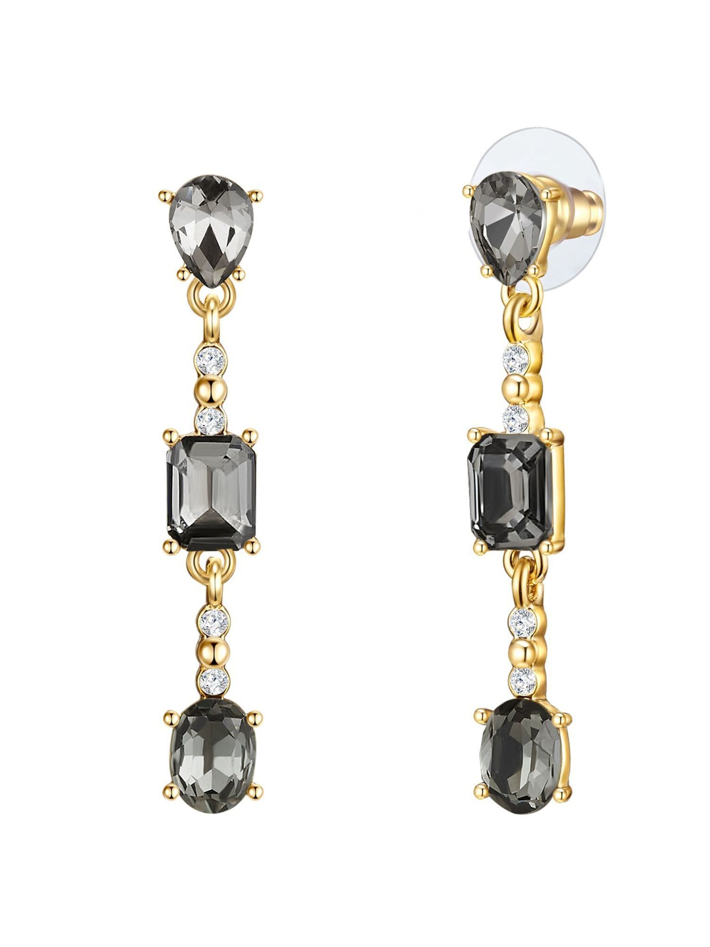 Boucles d'oreilles Lulu & Jane en or : devant