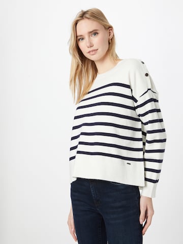 Pepe Jeans Sweater 'BLUE' in White: front