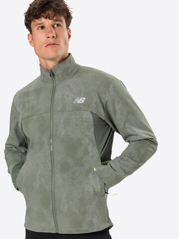 Veste de sport new balance en vert : devant