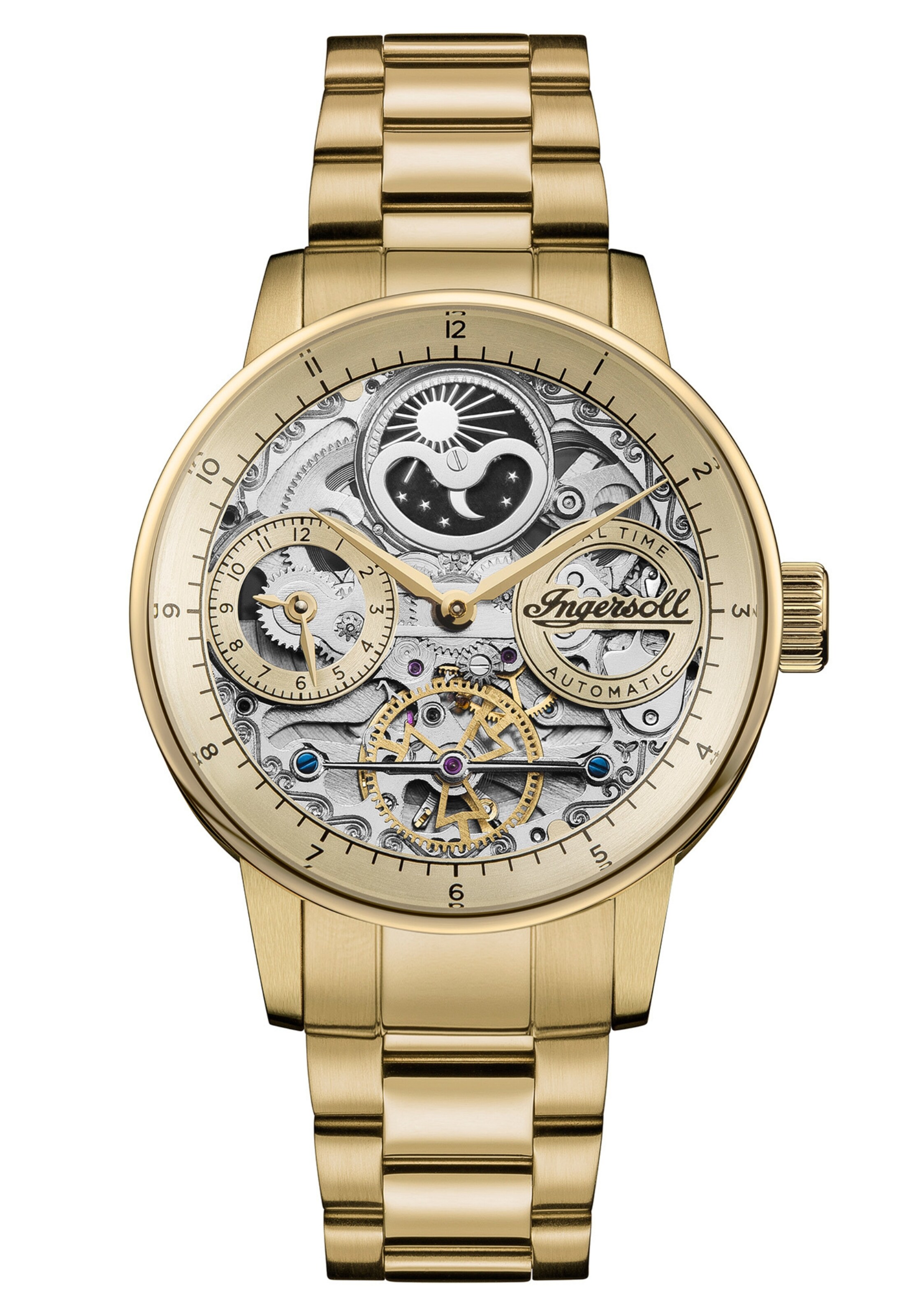 Montre à affichage analogique 'The Jazz' INGERSOLL en or : devant