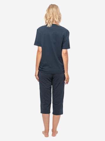 SCHIESSER Pyjama 'Organic Cotton' in Blauw