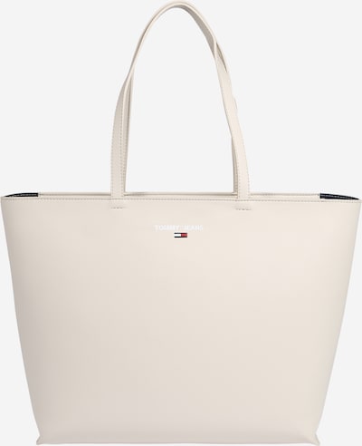 Tommy Jeans Shopper torba u bež / morsko plava / siva / crvena / bijela, Pregled proizvoda
