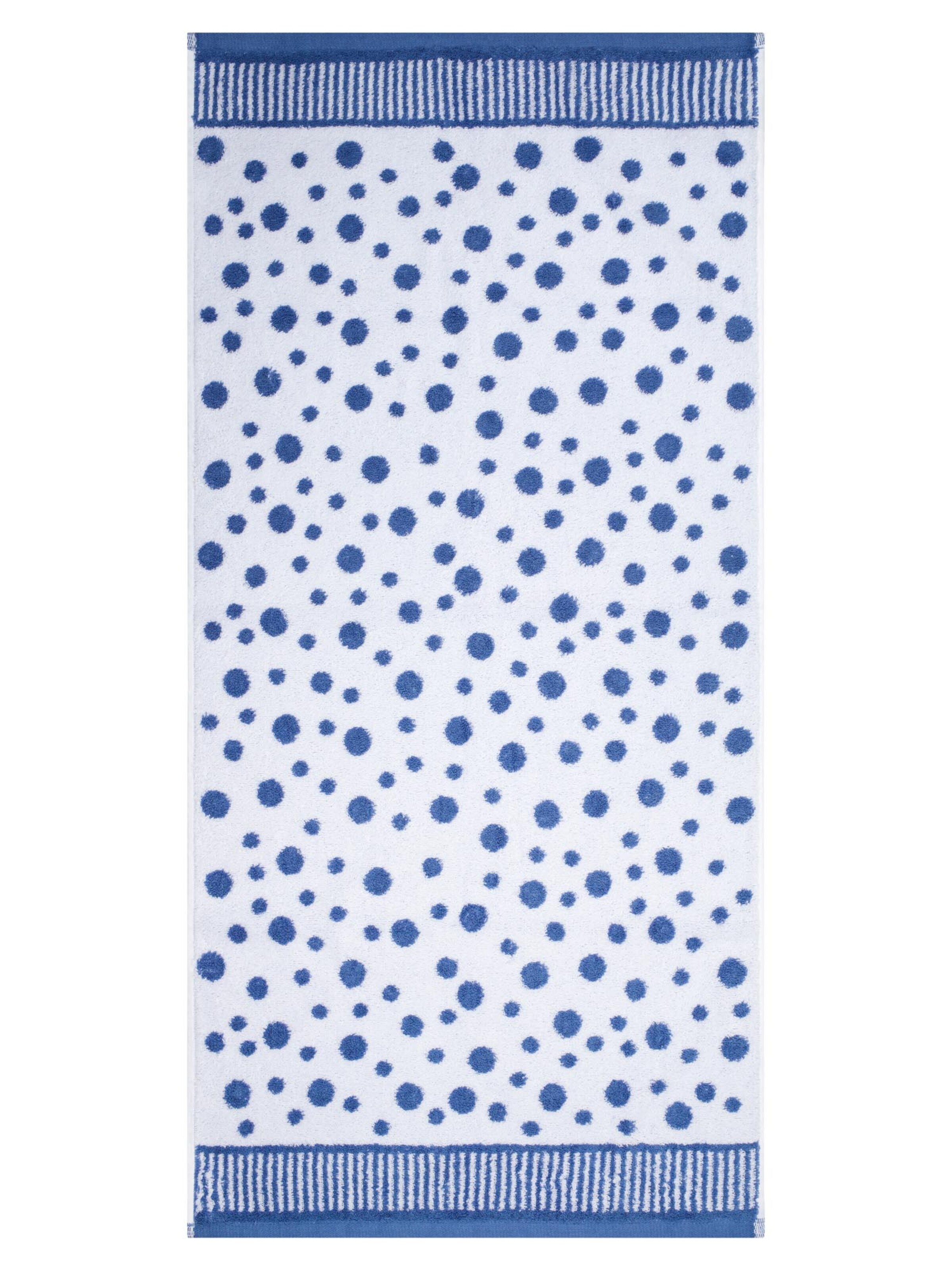 ROSS Handtuch 'Punkte allover'‌‌‌ in Blau