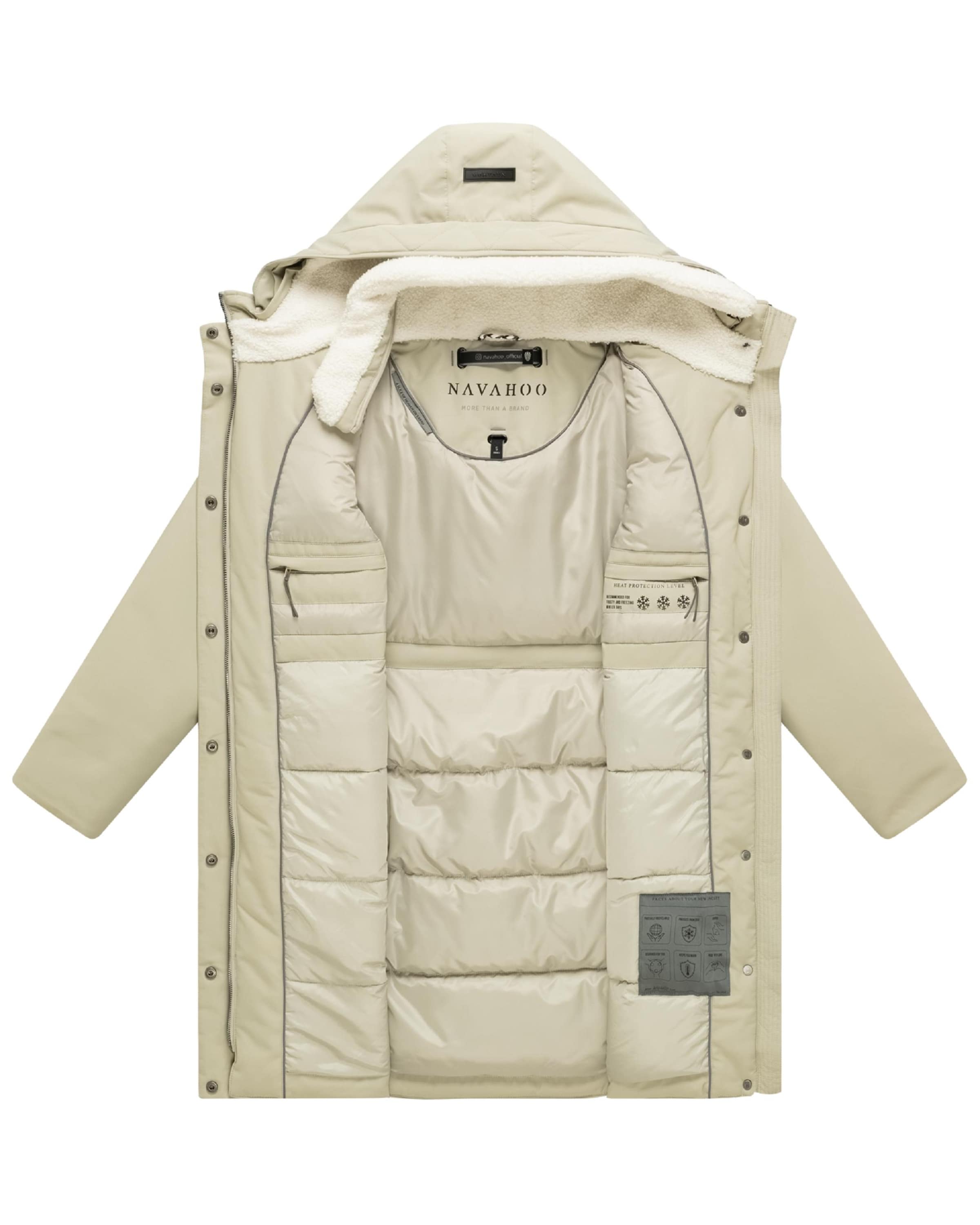 Cappotto invernale 'Bibber Beauty 14' di NAVAHOO in grigio