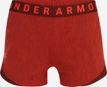 Pantalon de sport 'Play Up' UNDER ARMOUR en rouge : devant