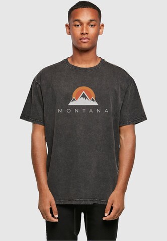 Merchcode Shirt 'Montana X' in Zwart: voorkant
