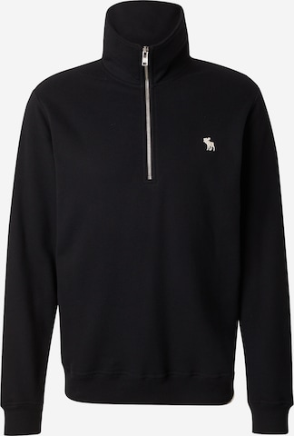 Abercrombie & Fitch Sweatshirt in Zwart: voorkant