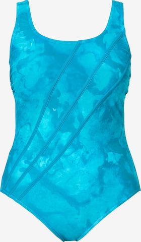 Ulla Popken Badpak in Blauw: voorkant