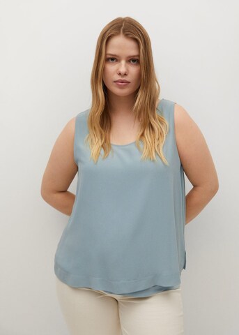 MANGO Top in Blue: front