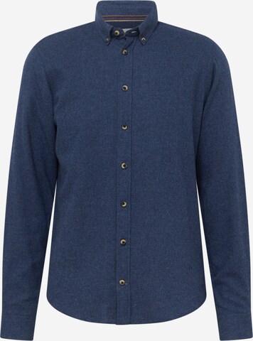 BLEND Regular fit Button Up Shirt 'Burley' in Blue: front