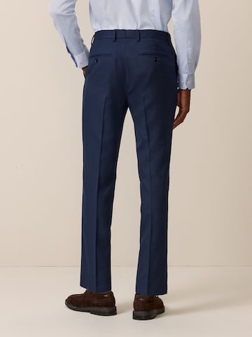 Next - Slimfit Calças com vincos em azul