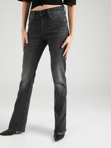 G-Star RAW Flared Jeans 'Noxer' in Zwart: voorkant