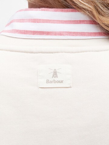 Barbour Sweatshirt 'Silverdale' in Weiß