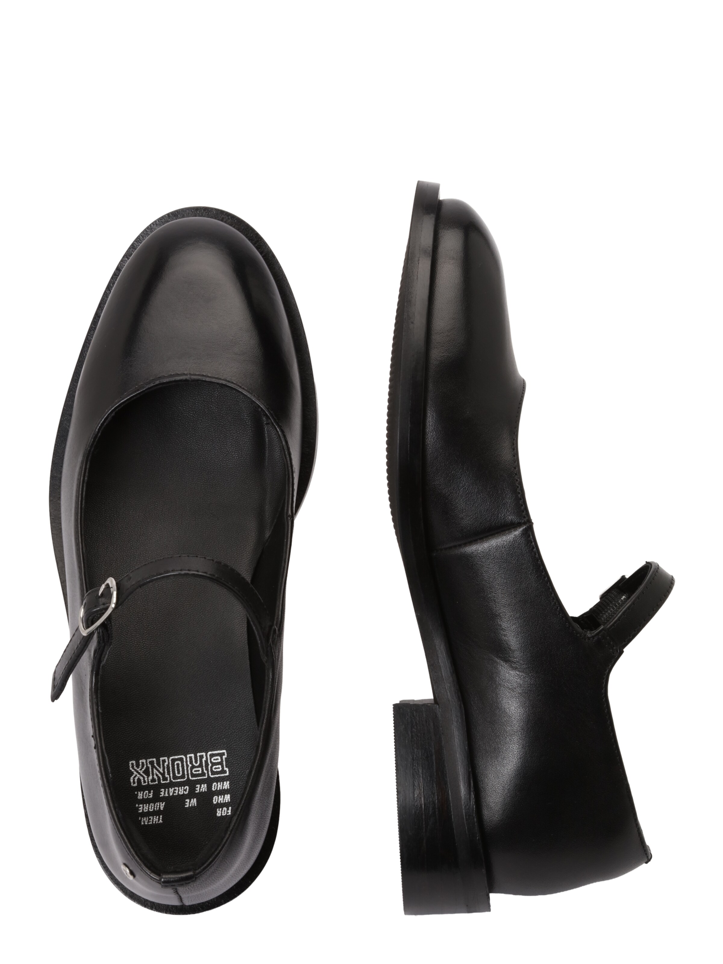 BRONX - Bailarinas con hebilla 'next-wagon' en negro