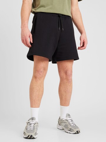 ALPHA INDUSTRIES Regular Pants 'Essentials' in Black: front