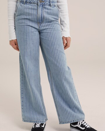 WE Fashion Bootcut Jeans in Blau: Vorderseite