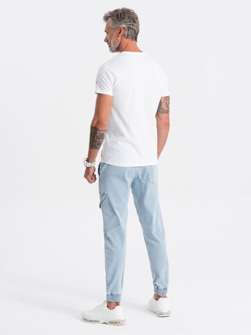 Ombre Tapered Cargo Jeans 'PADJ-0112' in Blue