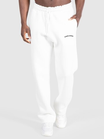 Smilodox Loose fit Workout Pants 'Karima' in White: front