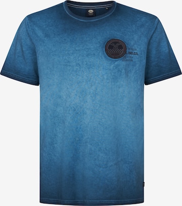 Petrol Industries Tričko 'Starfish' - Modrá: predná strana