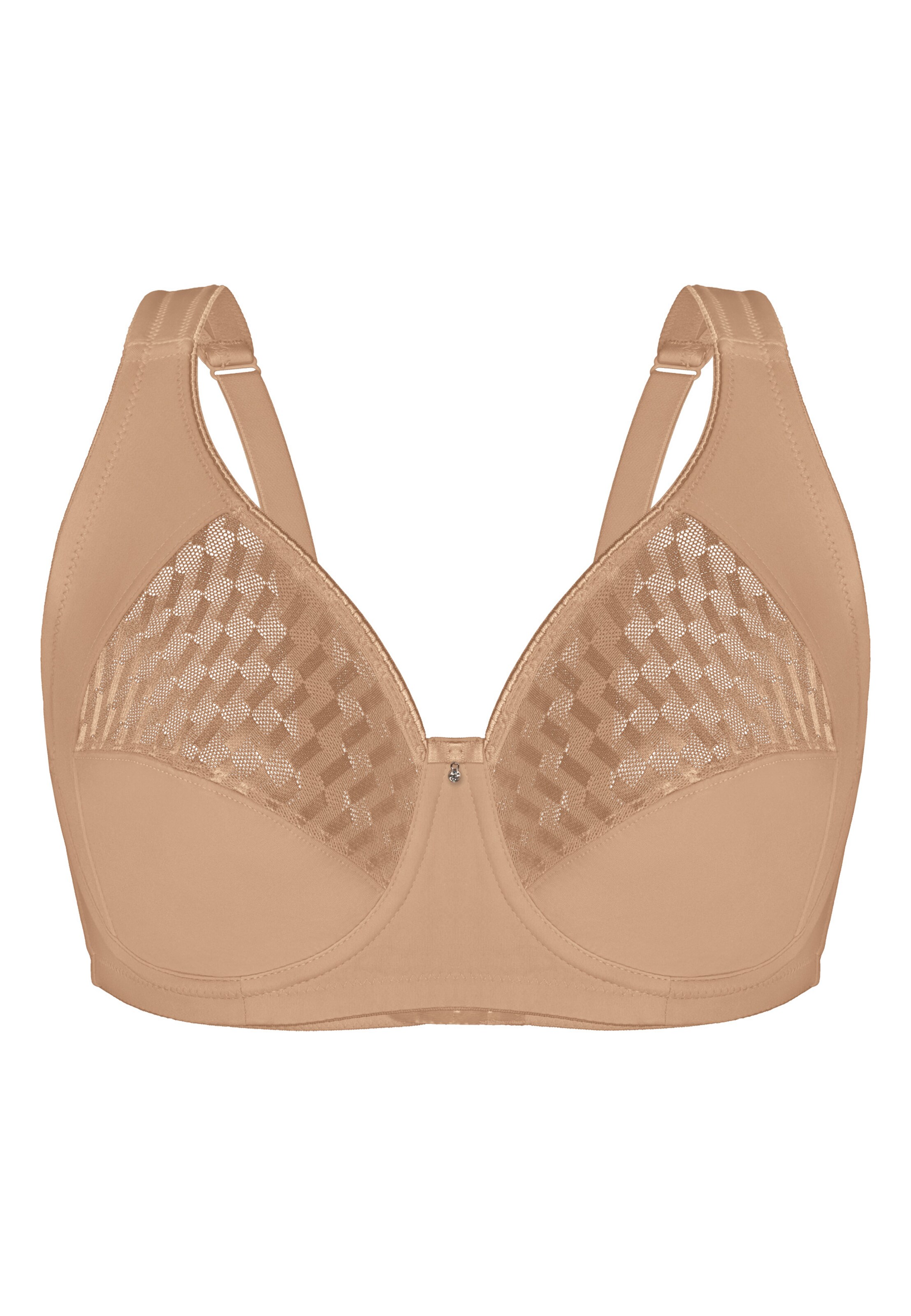Invisible Soutien-gorge 'Graphical Jacquard' sassa en beige : devant