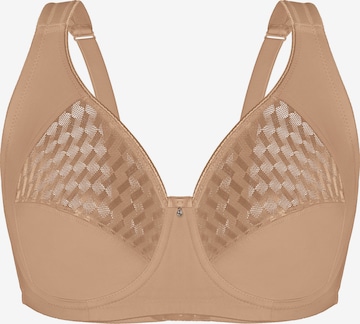 sassa T-shirt Bra 'Graphical Jacquard' in Beige: front