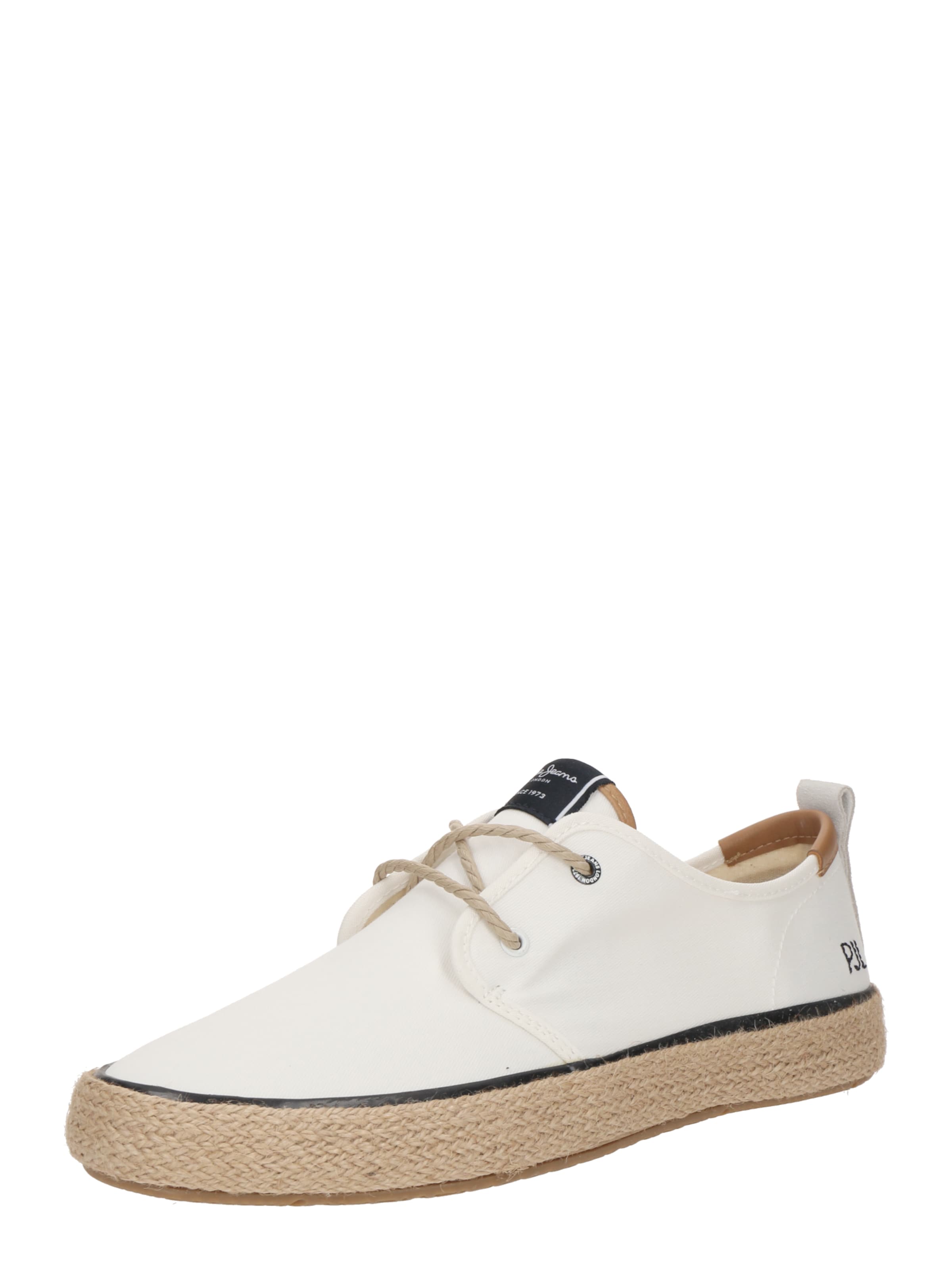 Pepe Jeans Espadrillid 'Port Tourists', värv valge: eest vaates