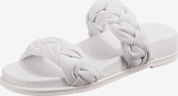 UNISA Mules in White: front