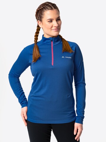 VAUDE Sporttrui 'Larice II' in Blauw: voorkant