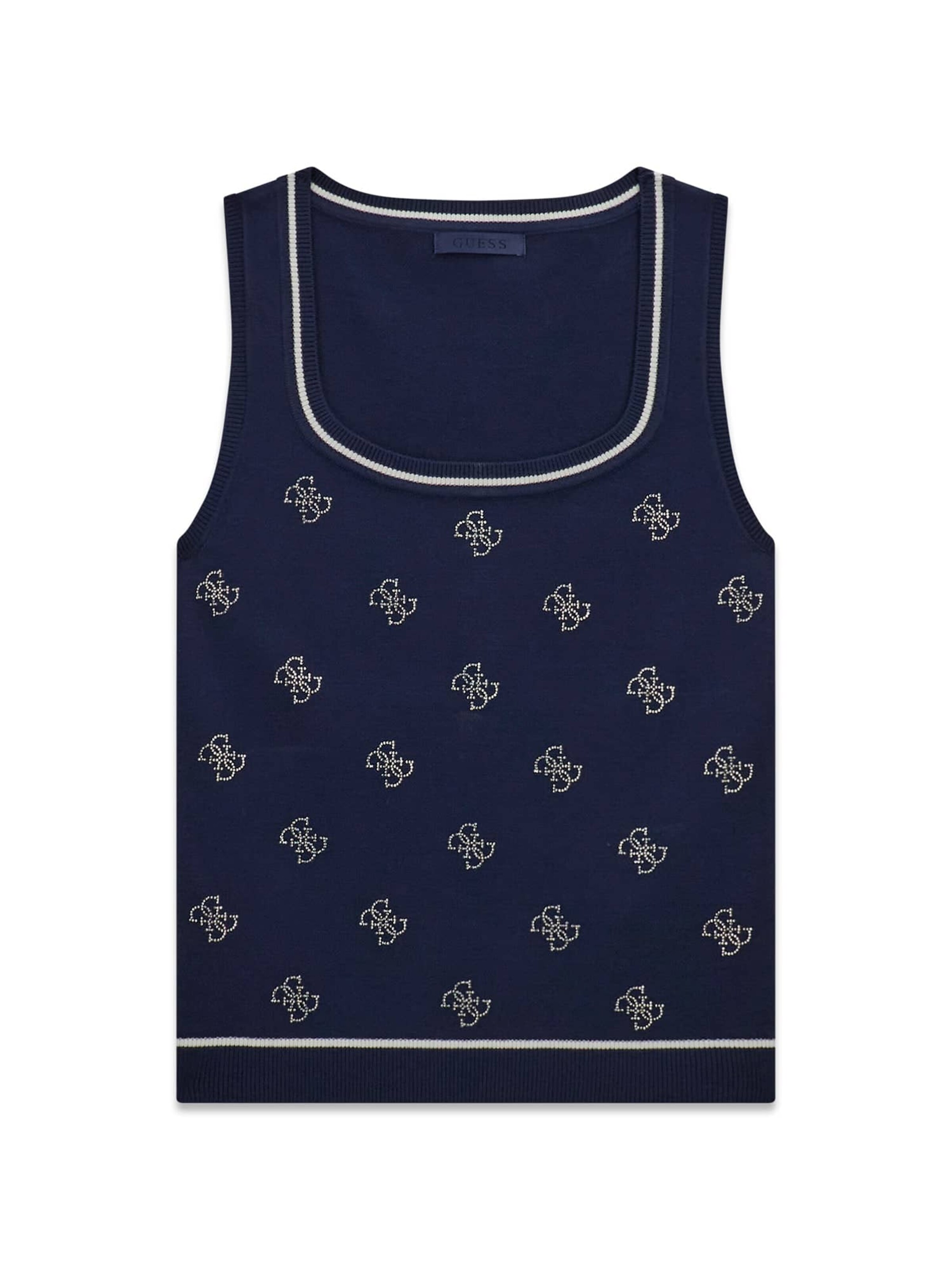 GUESS Knitted Top in Blue: front