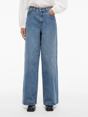 ROUGE EDIT Wide leg Jeans in Blue: front
