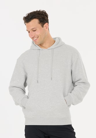 NOU Sweatjacke 'Regent V2' in Grau: Vorderseite