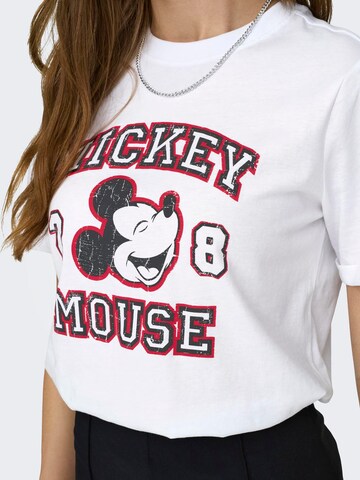 ONLY T- Shirt 'MICKEY' in Weiß